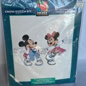 Mickey Unlimited Cross Stitch Kit - Mickey & Minnie Jitterbug New